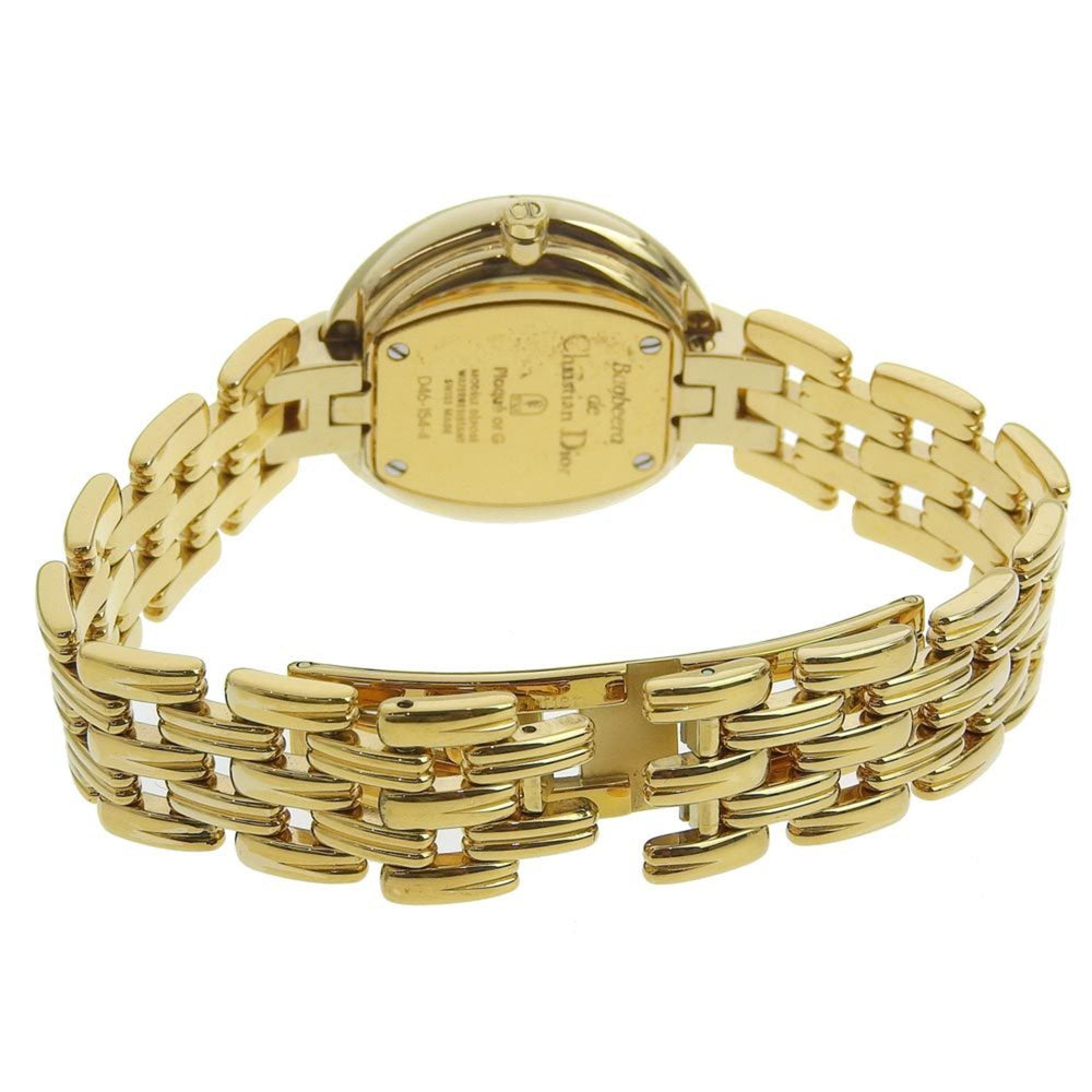 Christian Dior Bakira Watch D46-154-4 Gold Plated Quartz Analog Display Black Dial Women's I120224009 — Good