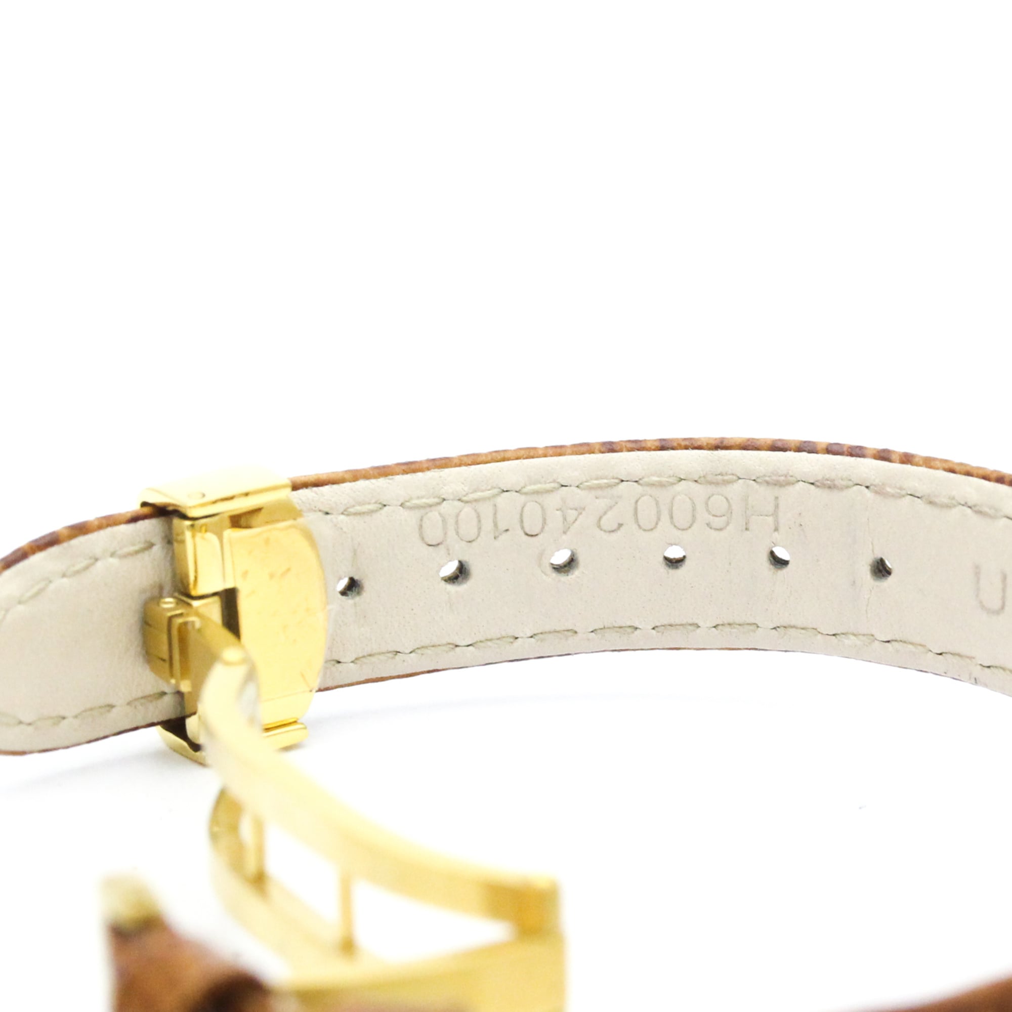 HAMILTON Ventura Gold Plated Leather Quartz Ladies Watch H24101511 — Very Good
