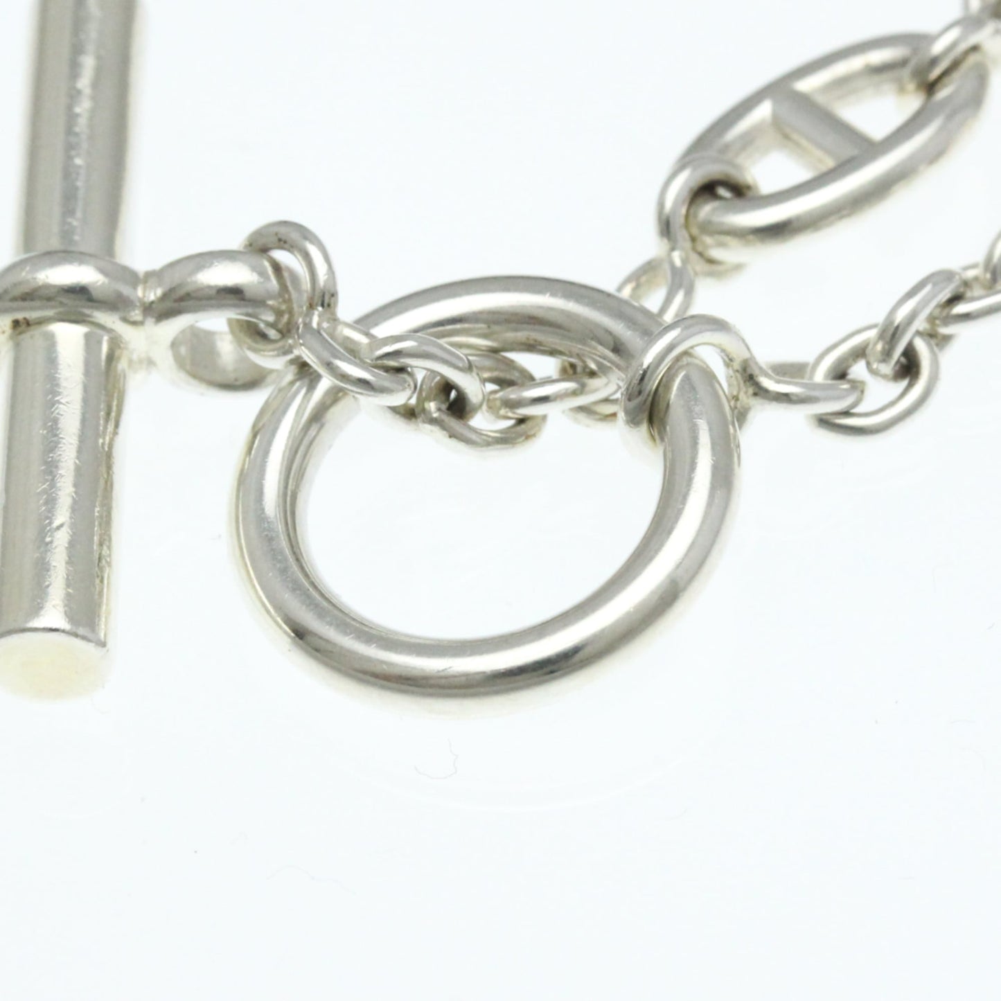 Hermes Chaine D'ancre Farandole Bracelet Silver 925 No Stone Charm Bracelet Silver