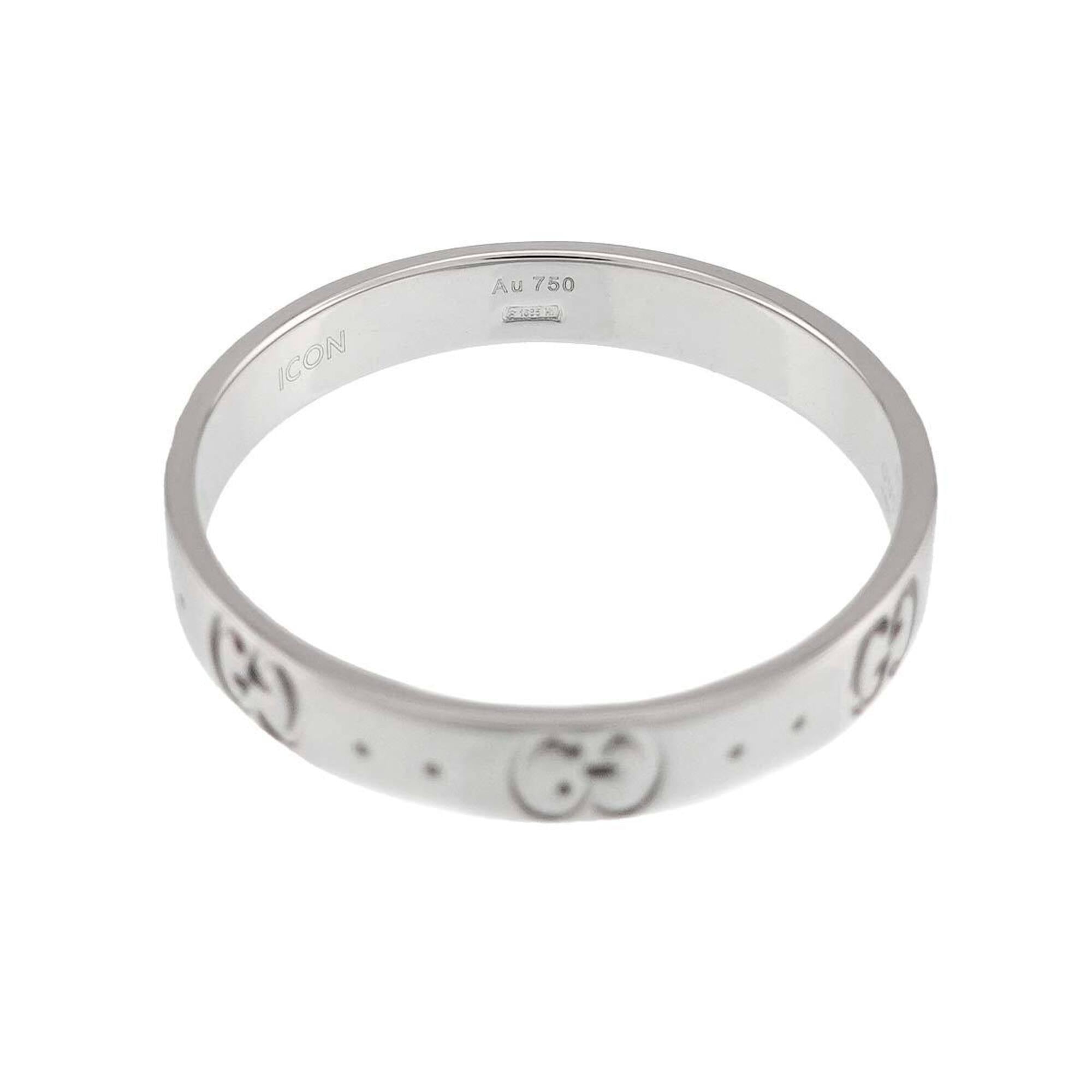 Gucci Icon Ring #25, 18K WG (White Gold 750) — Like New