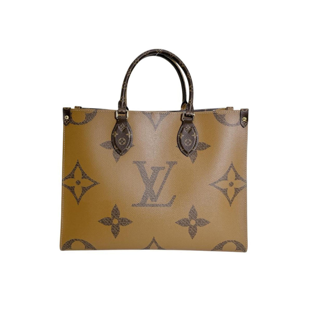 Louis Vuitton LOUIS VUITTON Tote Bag Handbag Monogram Giant Reverse OnTheGo MM M45321 Brown — Like New