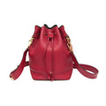 Fendi Mon Tresor 8BT298 Women's Leather Shoulder Bag Red Color