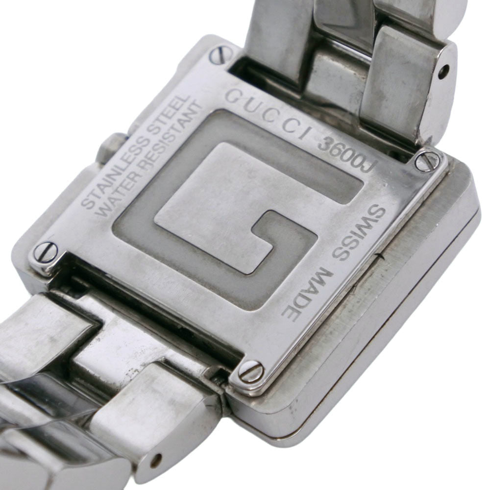 Gucci G-Watch 3600J Stainless Steel Quartz Analog Black Dial Watch (Boys' Size) — Good