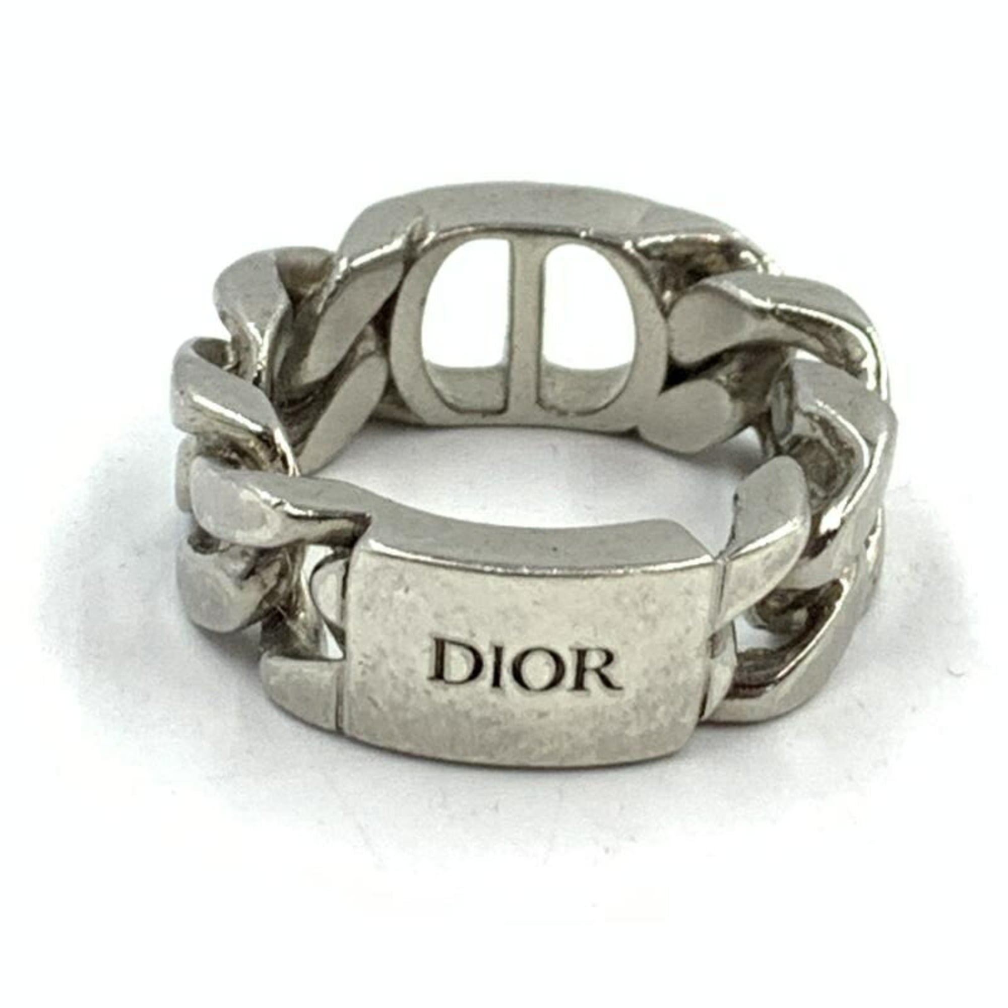 Christian Dior Icon Chain Ring, Silver 925,