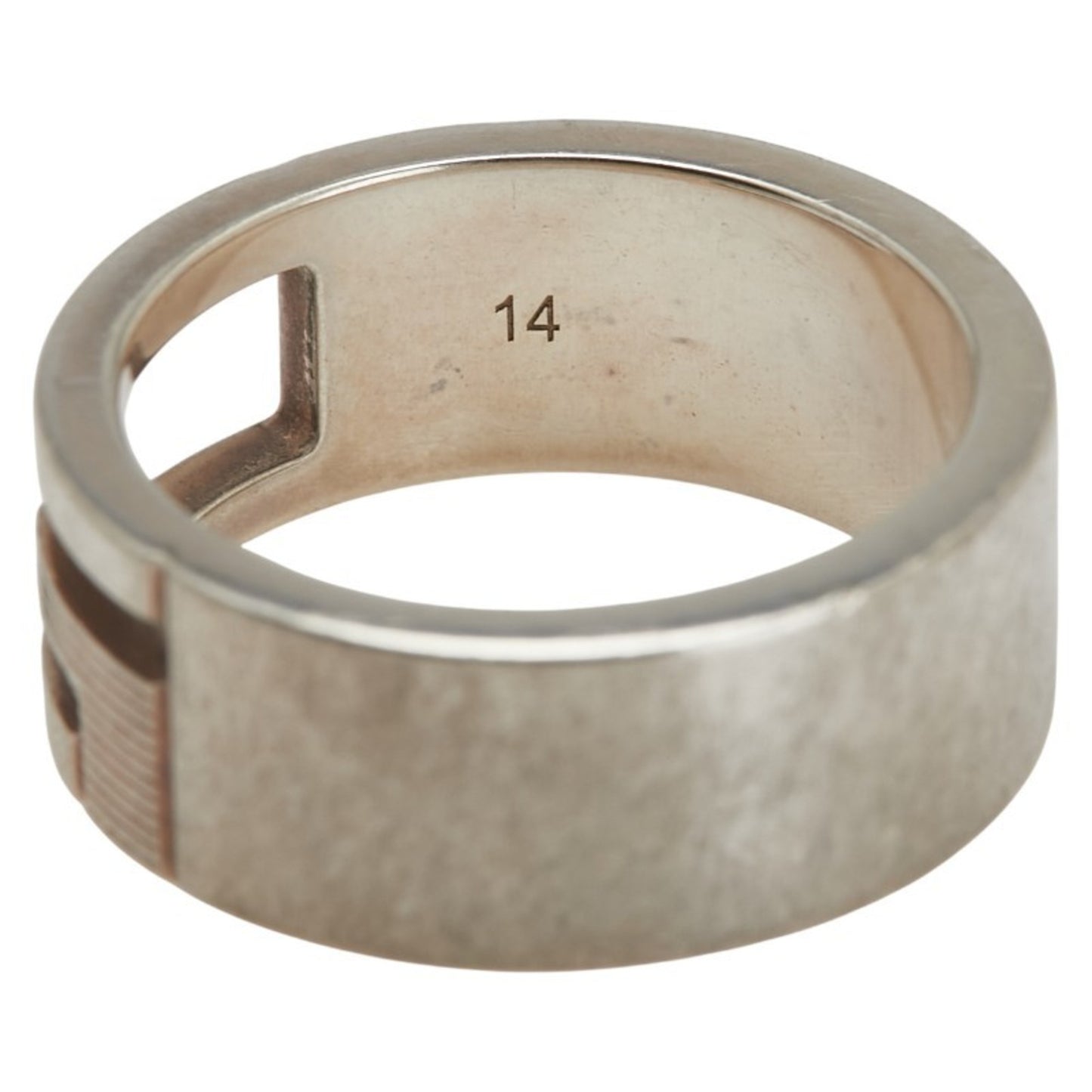 Gucci Branded G Ring #14 SV925 Silver Men's GUCCI