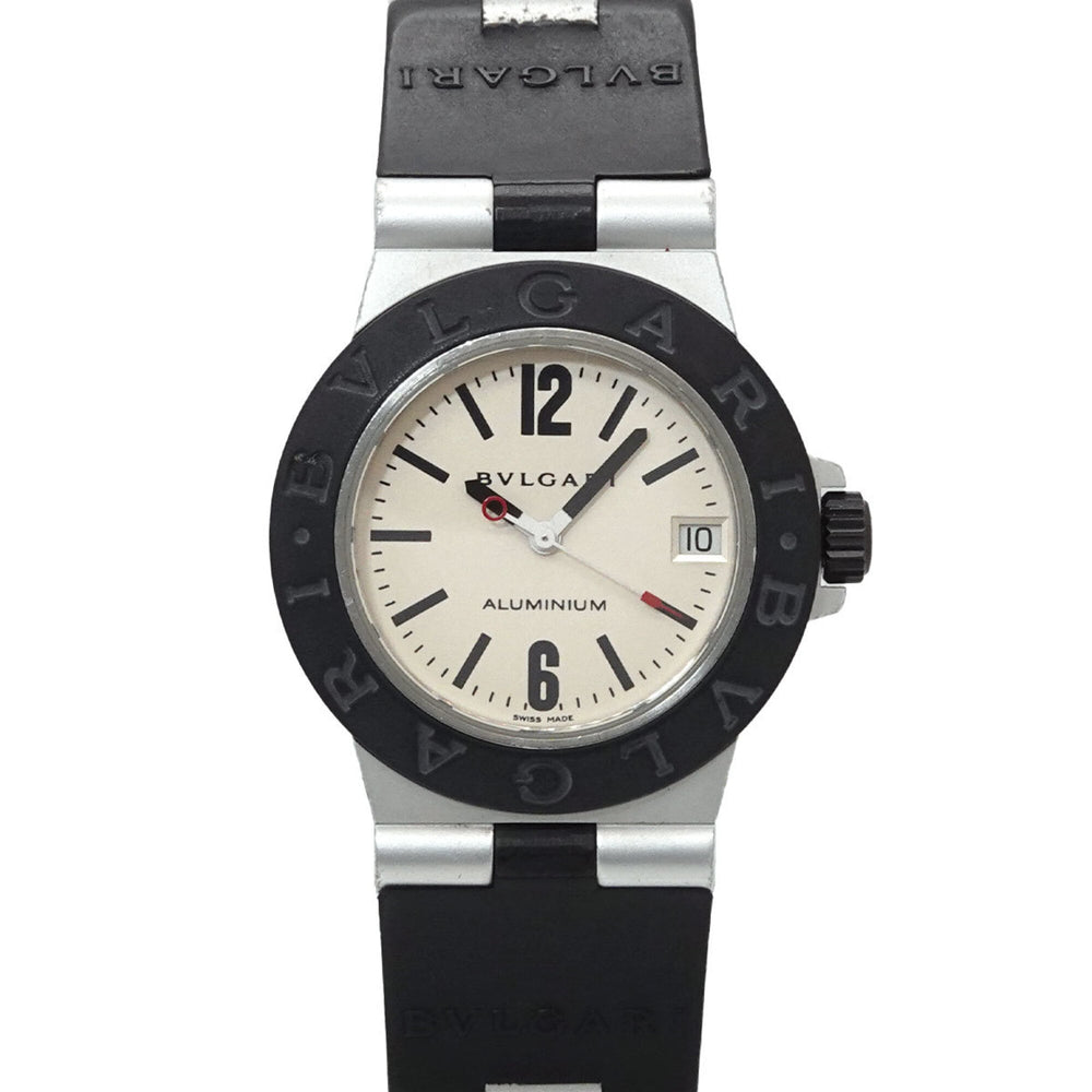 Bulgari BVLGARI Aluminum AL32A Ladies' Watch, Date, Silver, Quartz Watch — Very Good