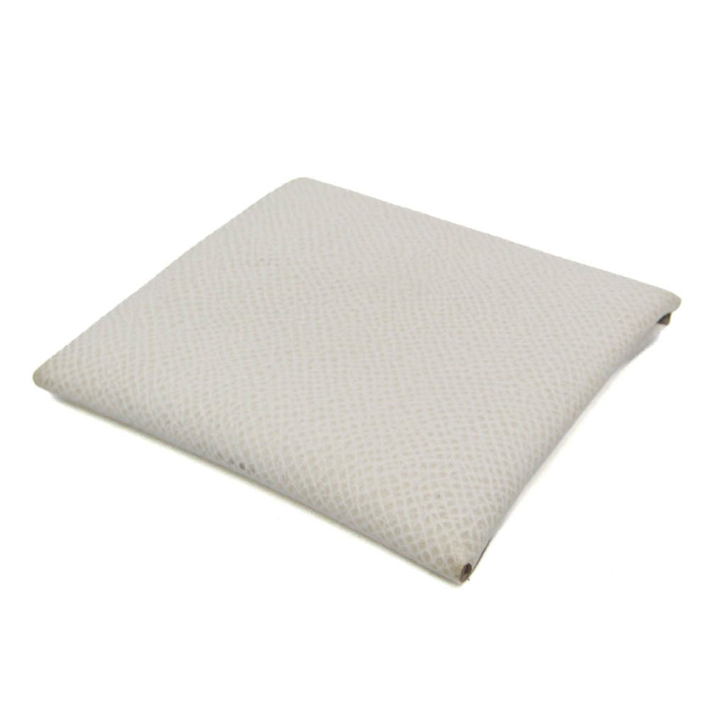 Hermes Bastia Women,Men Epsom Leather Coin Purse/coin Case White