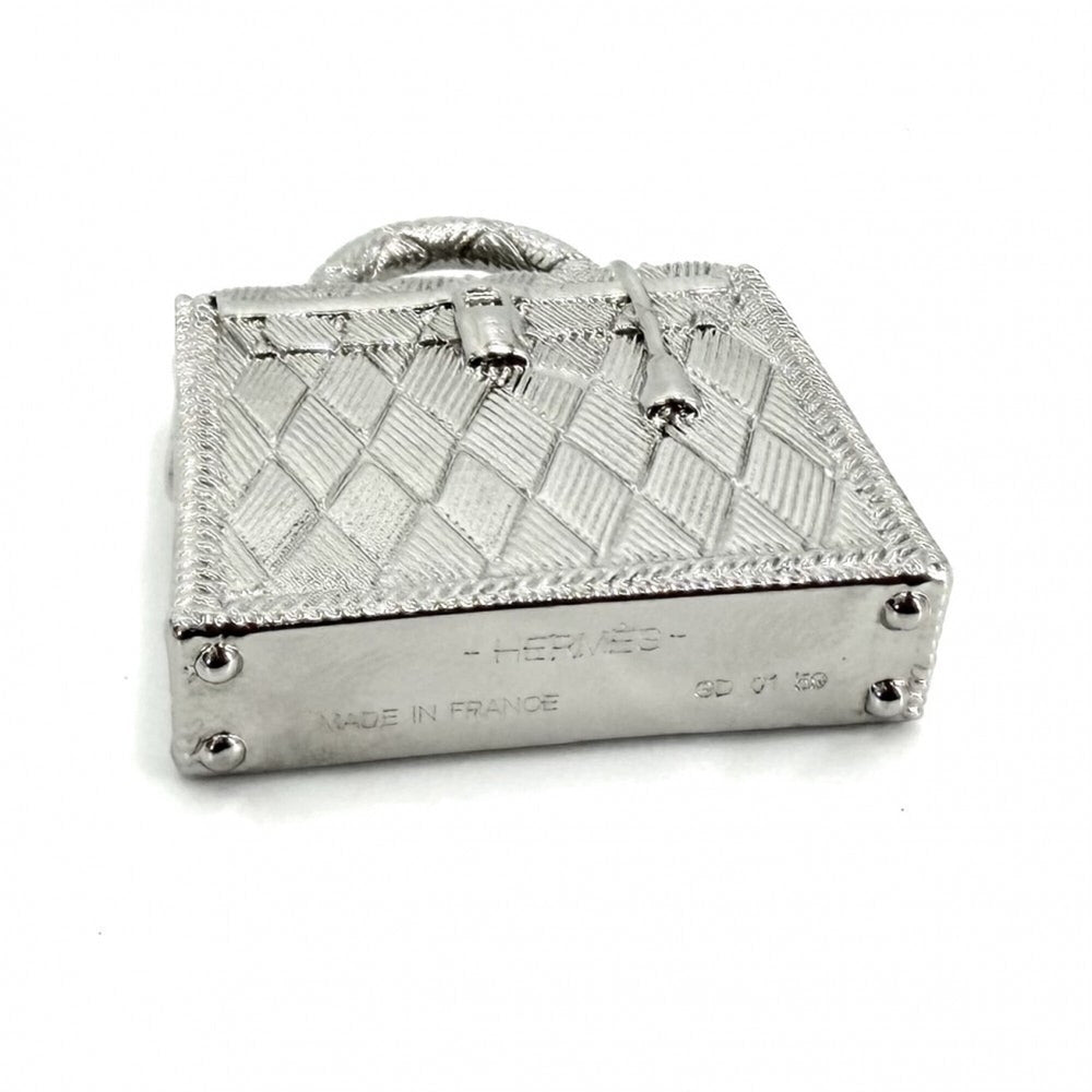 Hermes pendant top for women, Kelly Curiosité design, charm, accessory, silver, approximately 30.9g — Like New