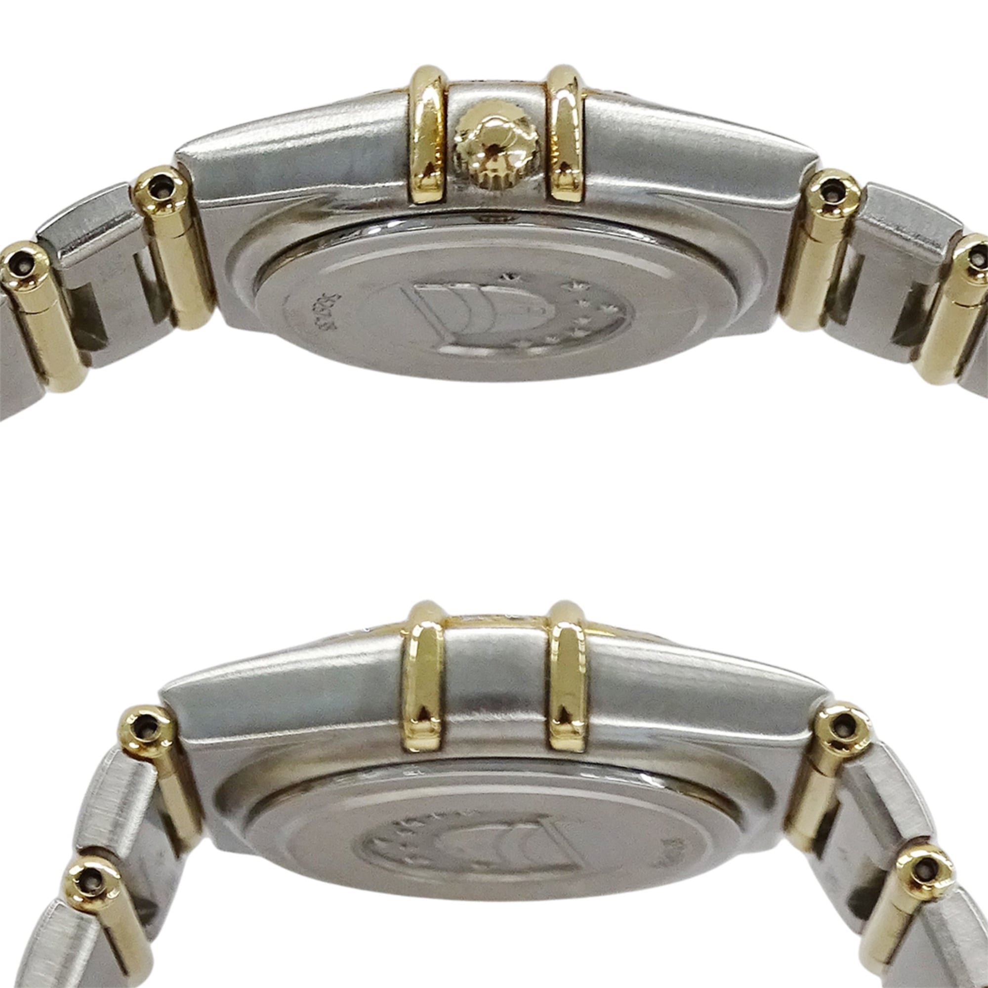 Omega Constellation Mini 1267.15 Women's Watch, Brand Name, Diamond, Quartz, Stainless Steel (SS), Gold (YG) Combination, Full Bar — Good