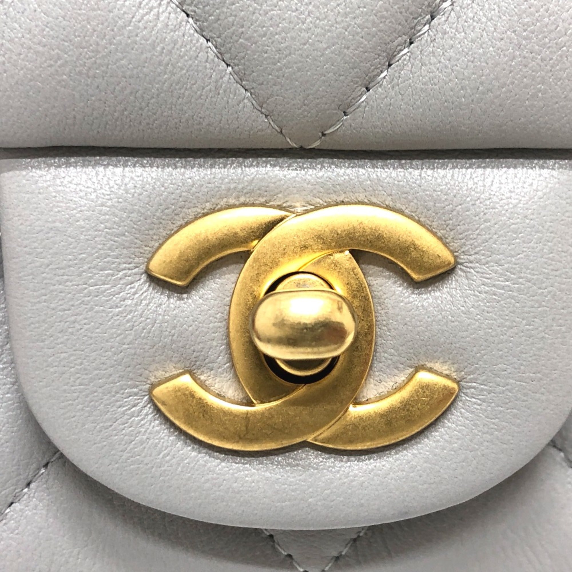 Chanel 2WAY Crossbody Shoulder Shoulder Bag gray GoldHardware — Like New