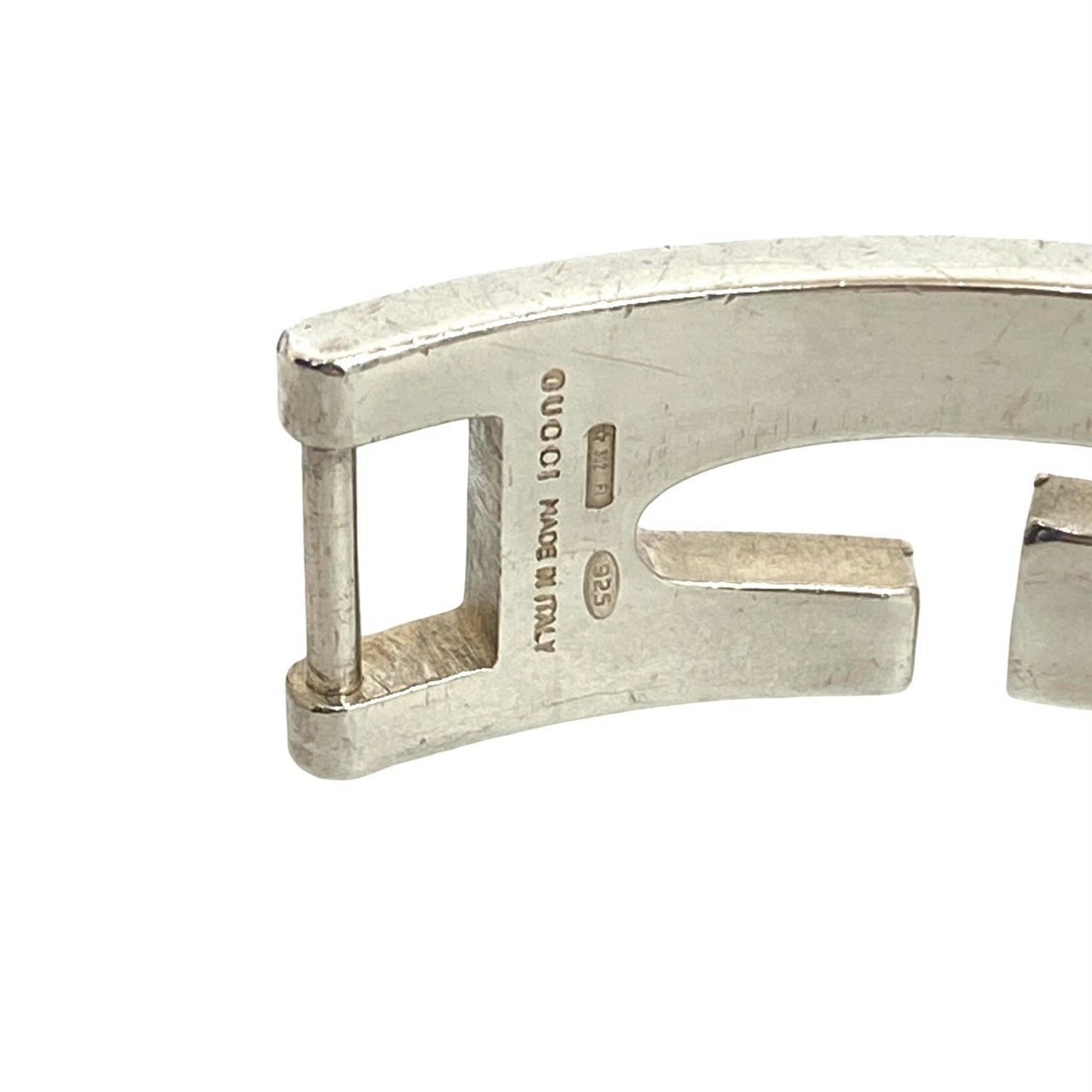 GUCCI G Logo Cutout Bracelet, 925 Sterling Silver, Women's, 65650