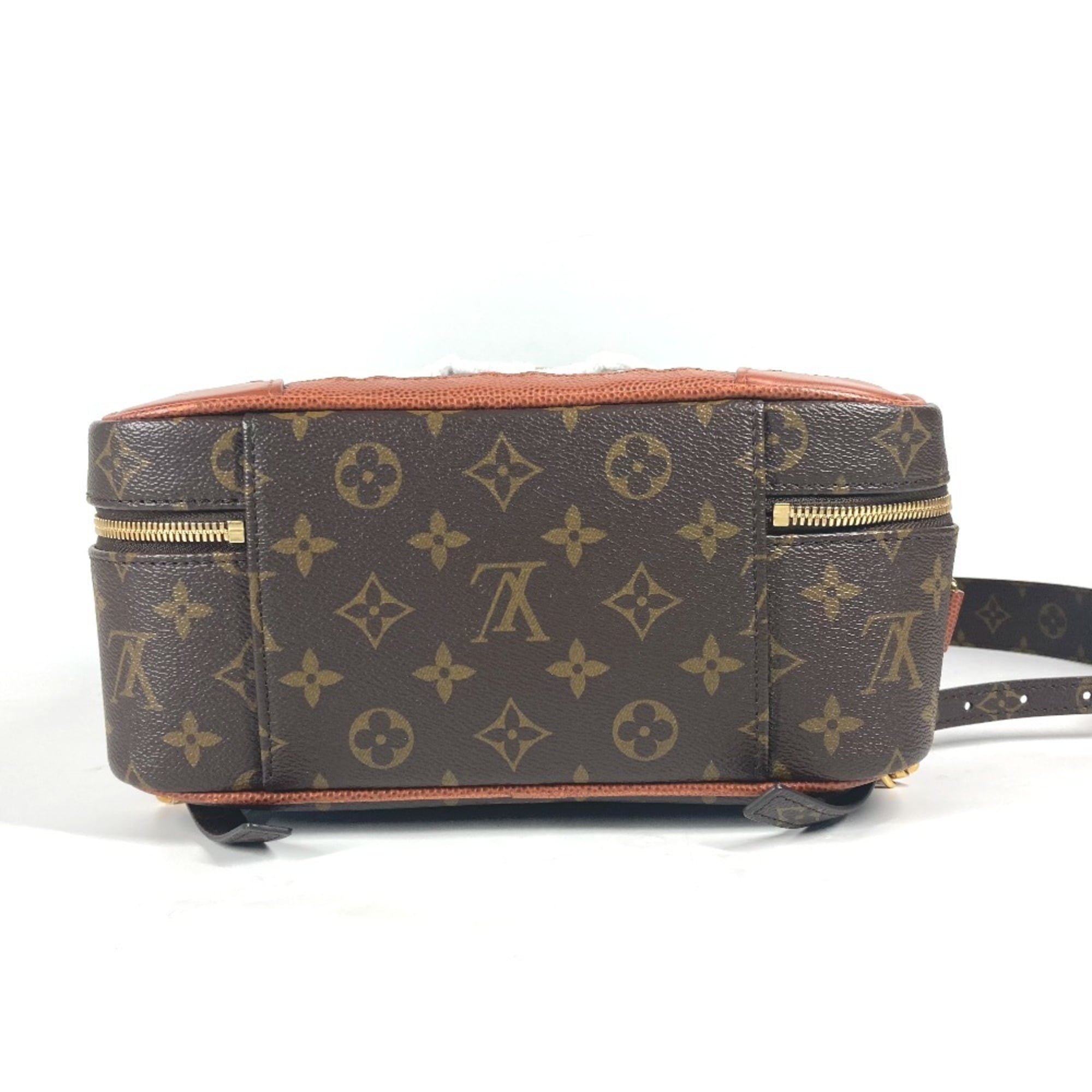 LOUIS VUITTON M45784 NBA Collaboration Shoebox Backpack Bag Rucksack Monogram Canvas Men's Brown — Like New