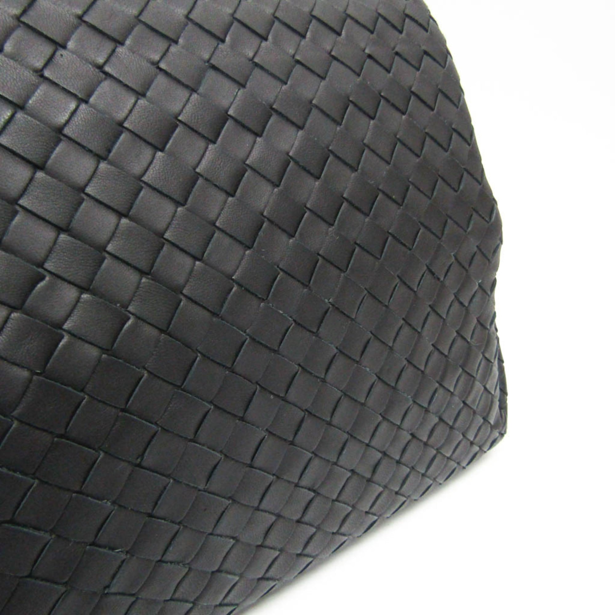 Bottega Veneta Intrecciato Rome Leather Handbag,Shoulder Bag Black — Like New