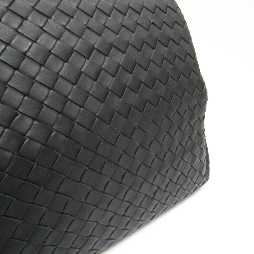 Bottega Veneta Intrecciato Rome Leather Handbag,Shoulder Bag Black — Like New