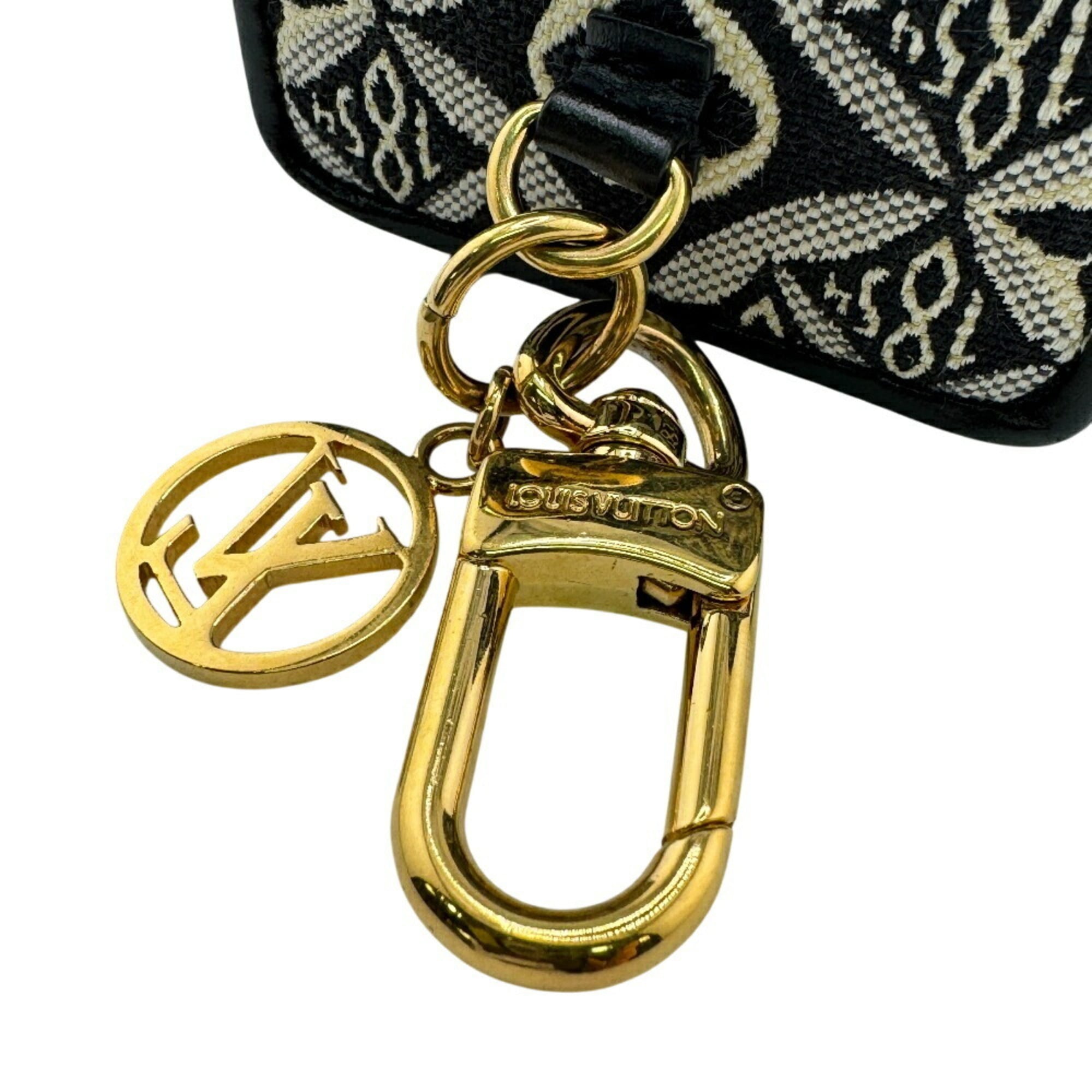 LOUIS VUITTON M00351 Porte Clé Vanity Bag Charm SINCE 1854 Black Women's