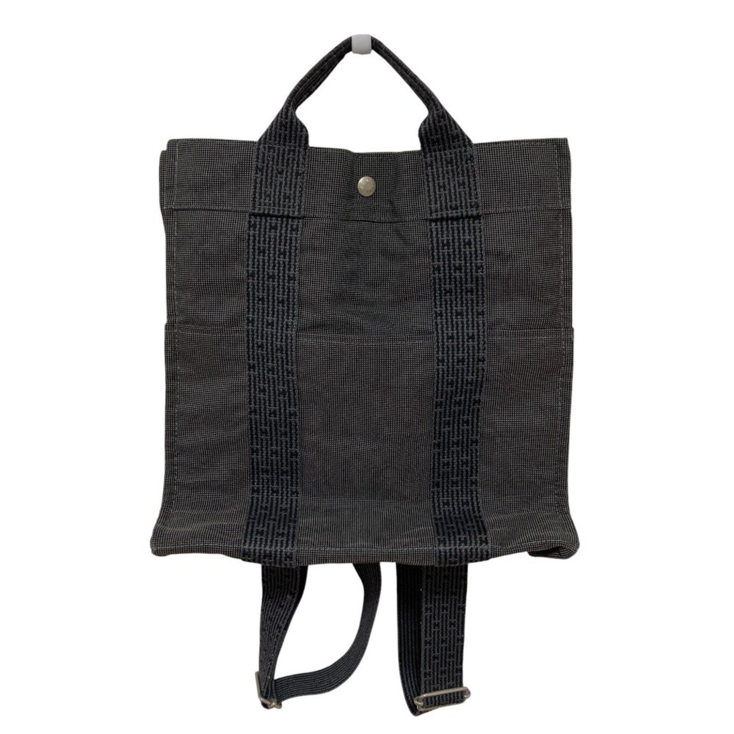 HERMES Air Line Ad MM Backpack, Gray, Women's