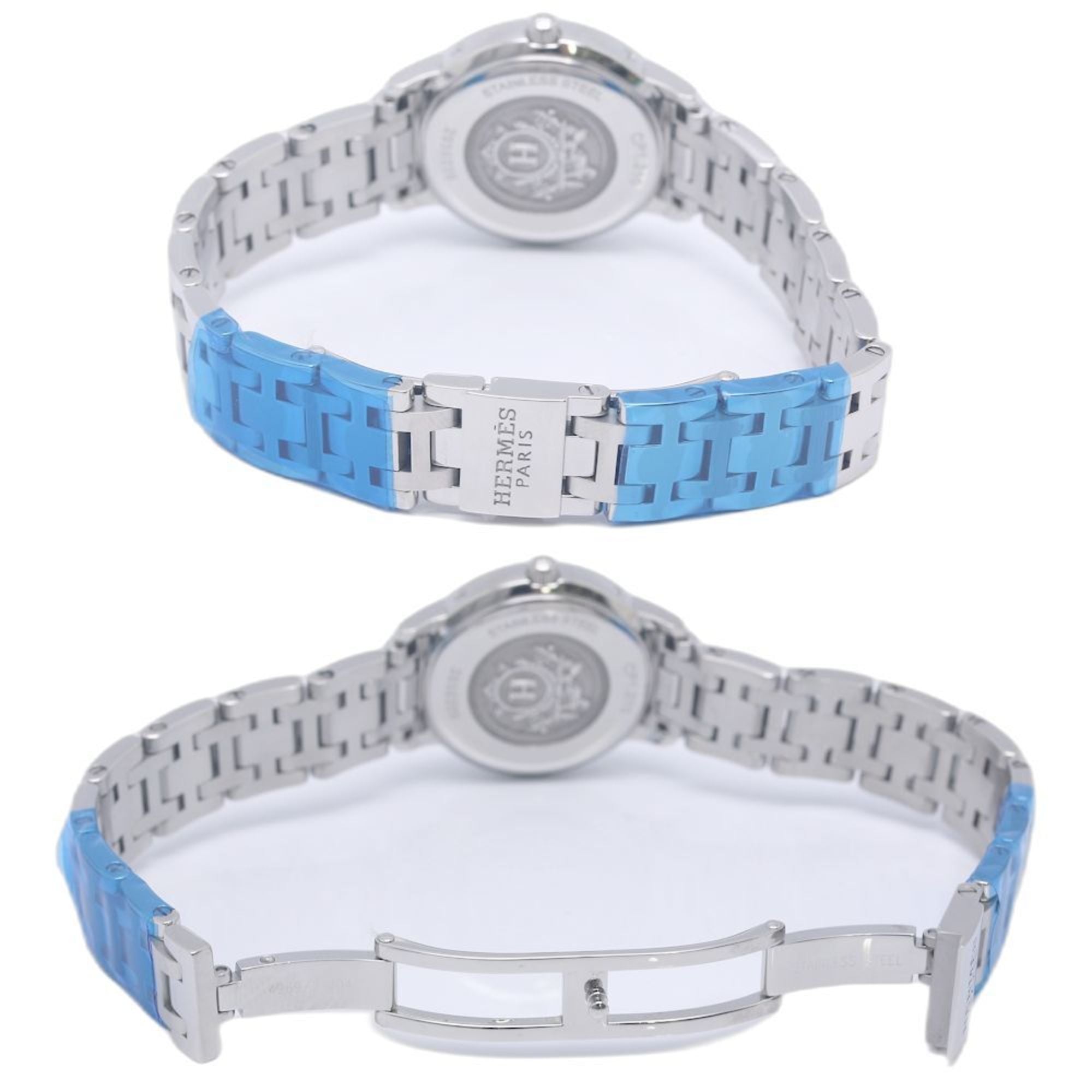 HERMES Clipper Classic CP1.210.230 4969 Women's Watch, Stainless Steel, 130489 — Very Good