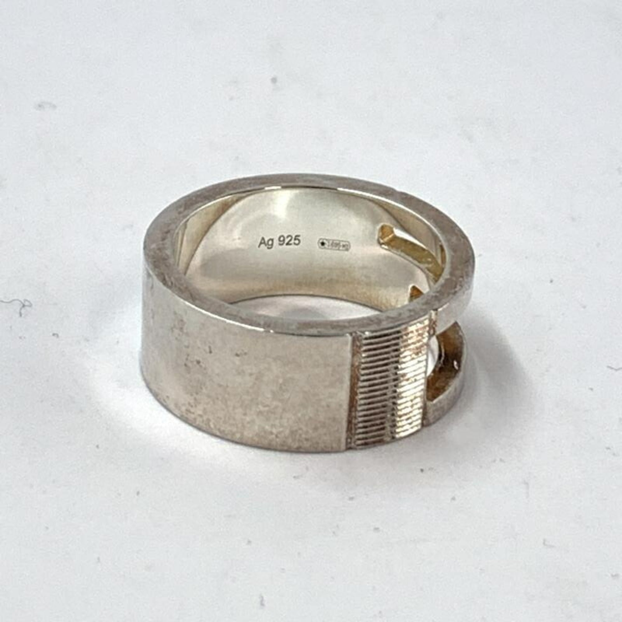 GUCCI Silver 925 G Ring R-C Gucci