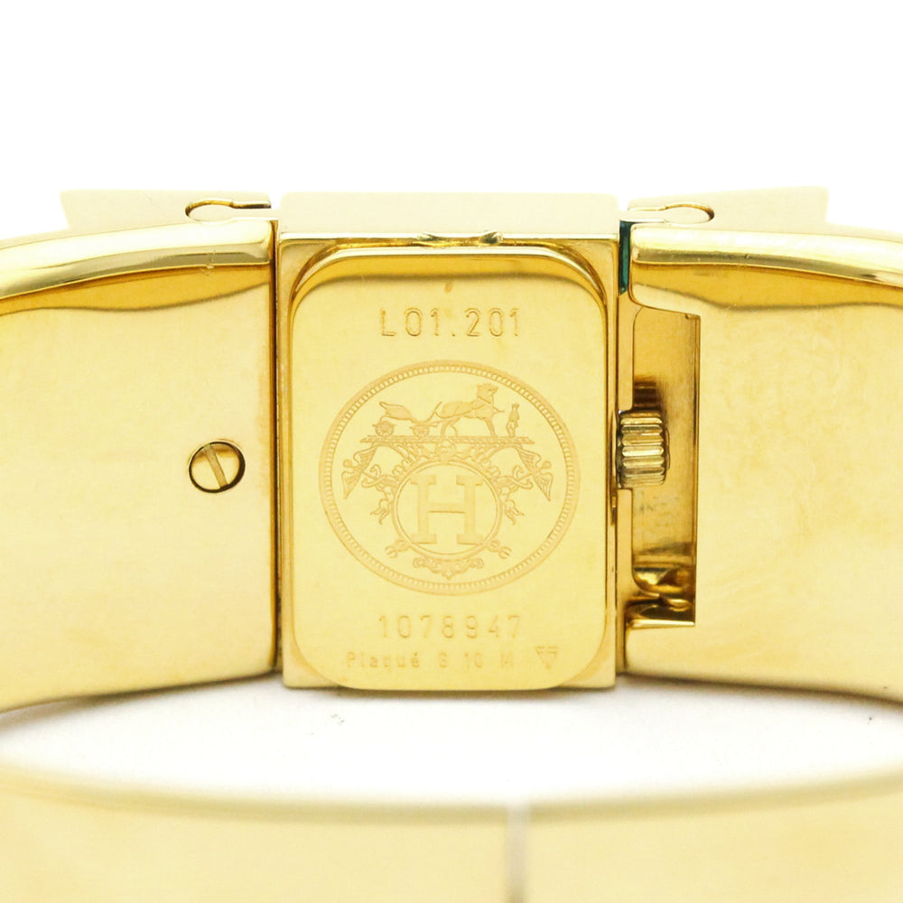 HERMES Loque Gold Plated Quartz Ladies Watch LO1.201 — Very Good