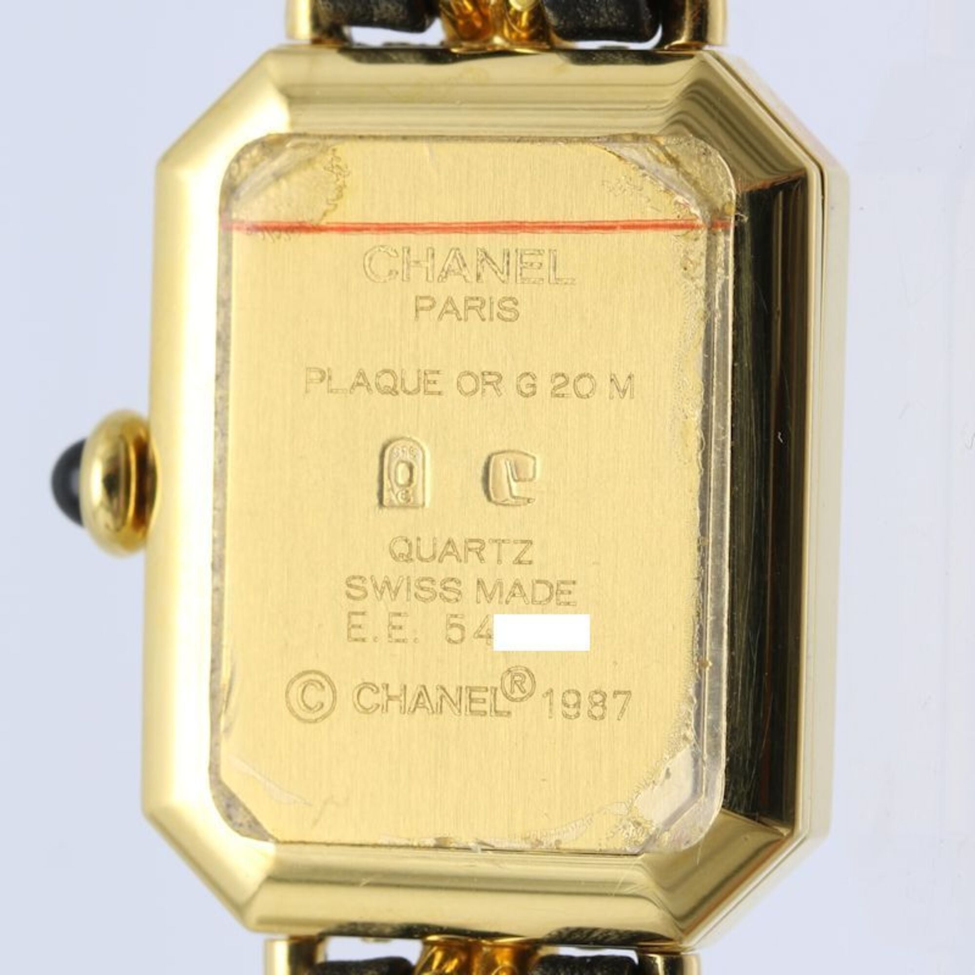 CHANEL Premiere S size H0001 483011001 Women's Watch GP (Gold Plated) x Leather 130517 — Good