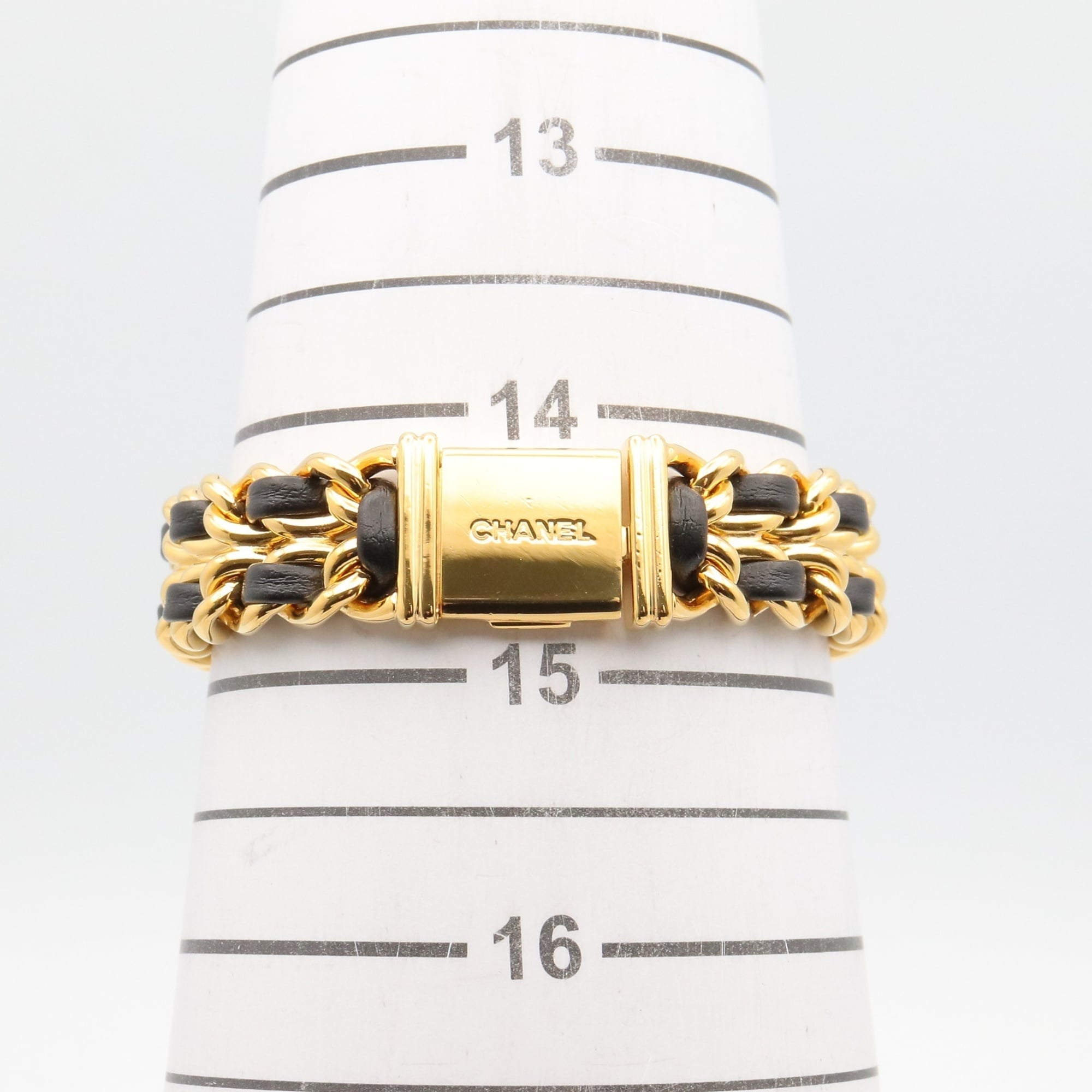 Chanel CHANEL Première M Watch, Gold Plated Leather, Women's, Black, H0001 — Very Good
