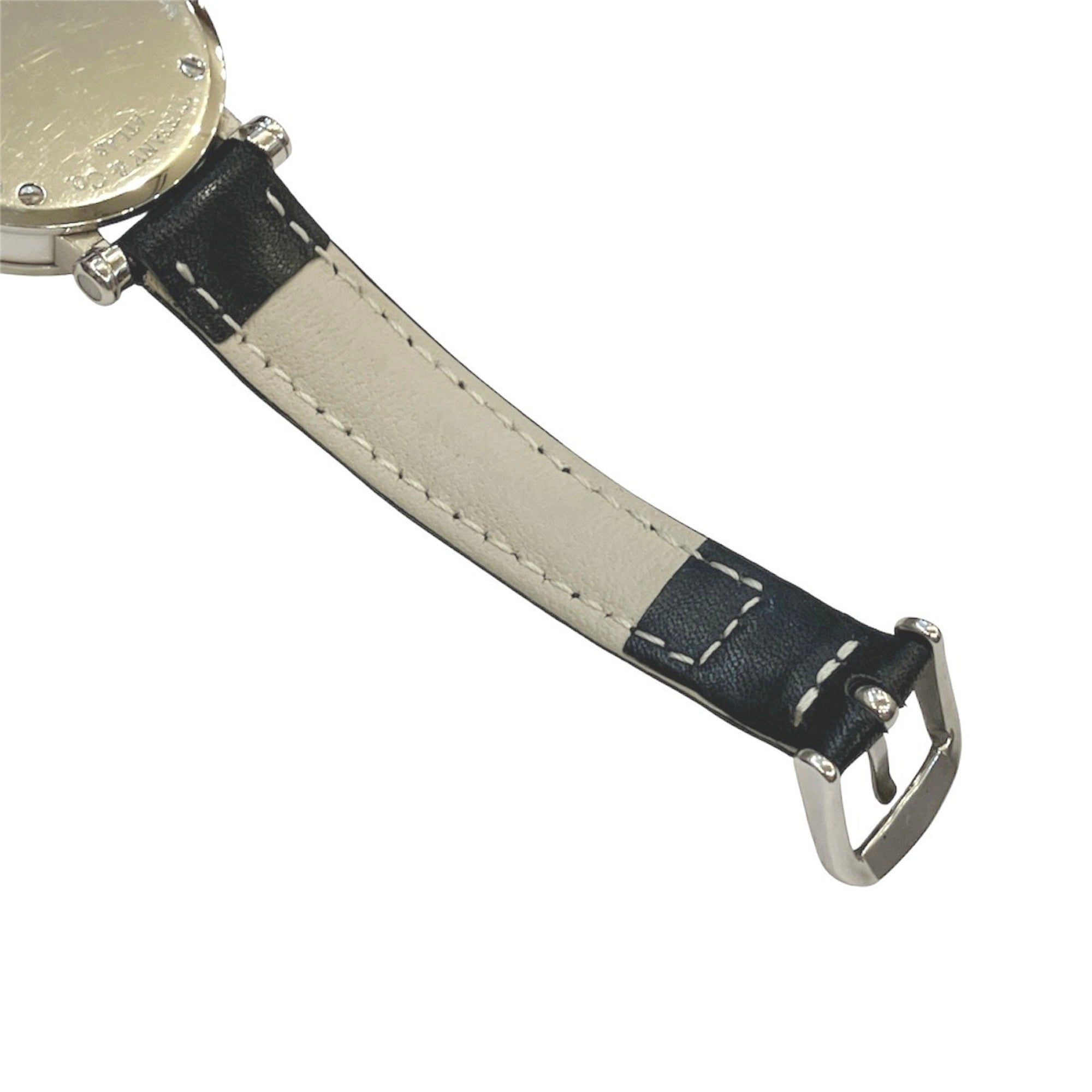 Tiffany & Co. Atlas watch, total weight 36.4g, stainless steel, genuine leather strap, quartz movement, white dial, Z1300.11.11A20 — Good