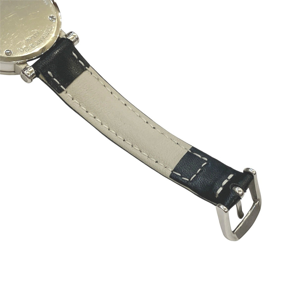 Tiffany & Co. Atlas watch, total weight 36.4g, stainless steel, genuine leather strap, quartz movement, white dial, Z1300.11.11A20 — Good