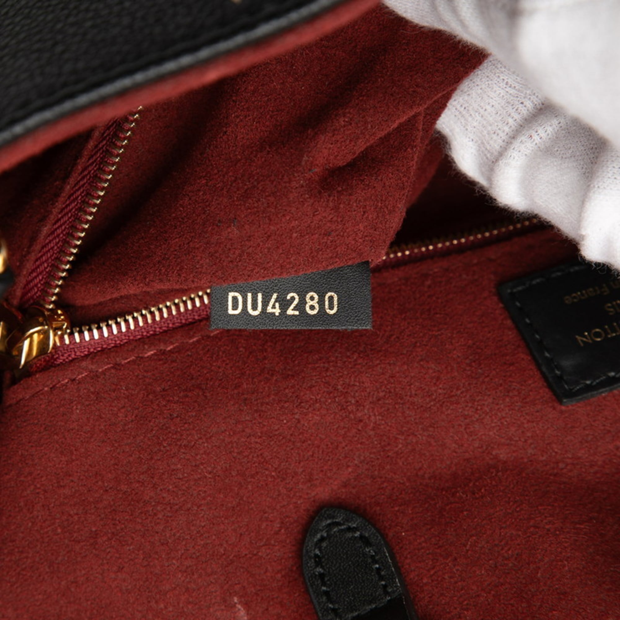 Louis Vuitton Two-Tone Monogram Empreinte On-the-Go MM Tote Bag/Shoulder Bag M45495 Black/Beige Leather Women's LOUIS VUITTON