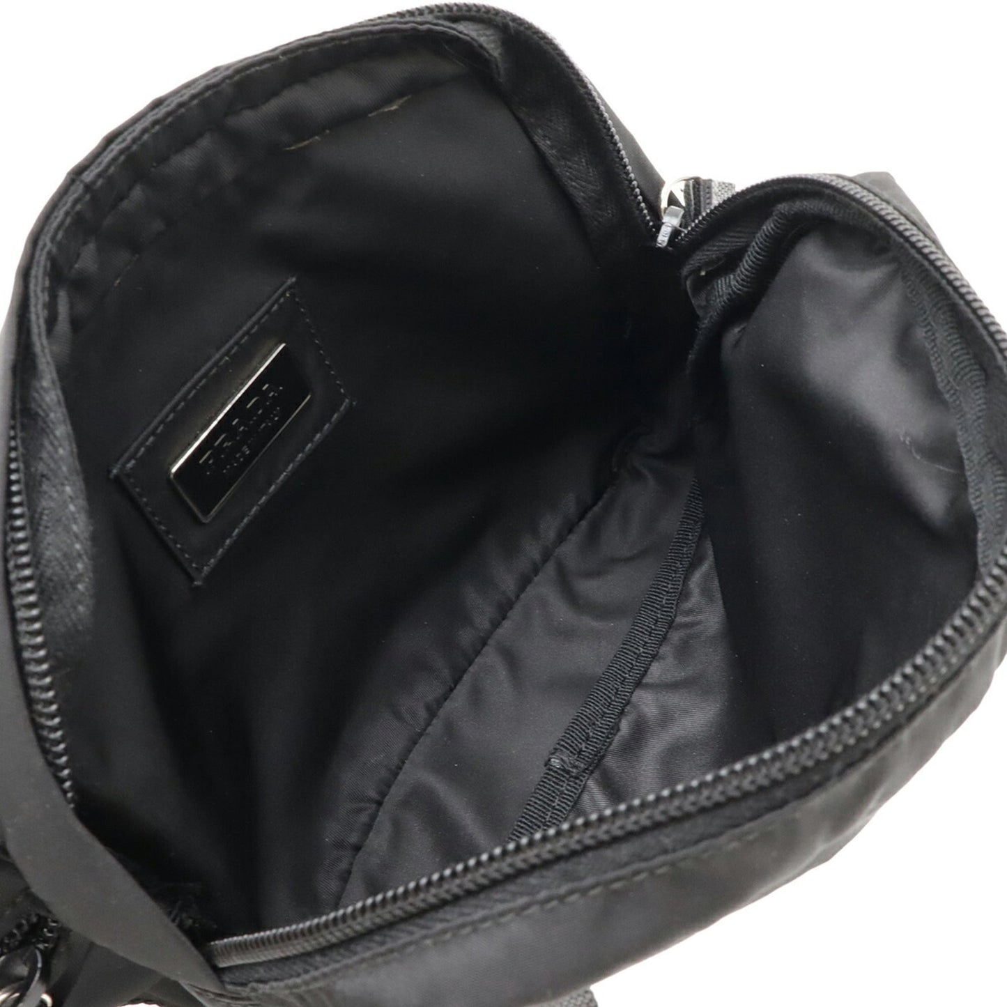 PRADA Triangle Waist Pouch Bag, Body Nylon, Black, 2VL001