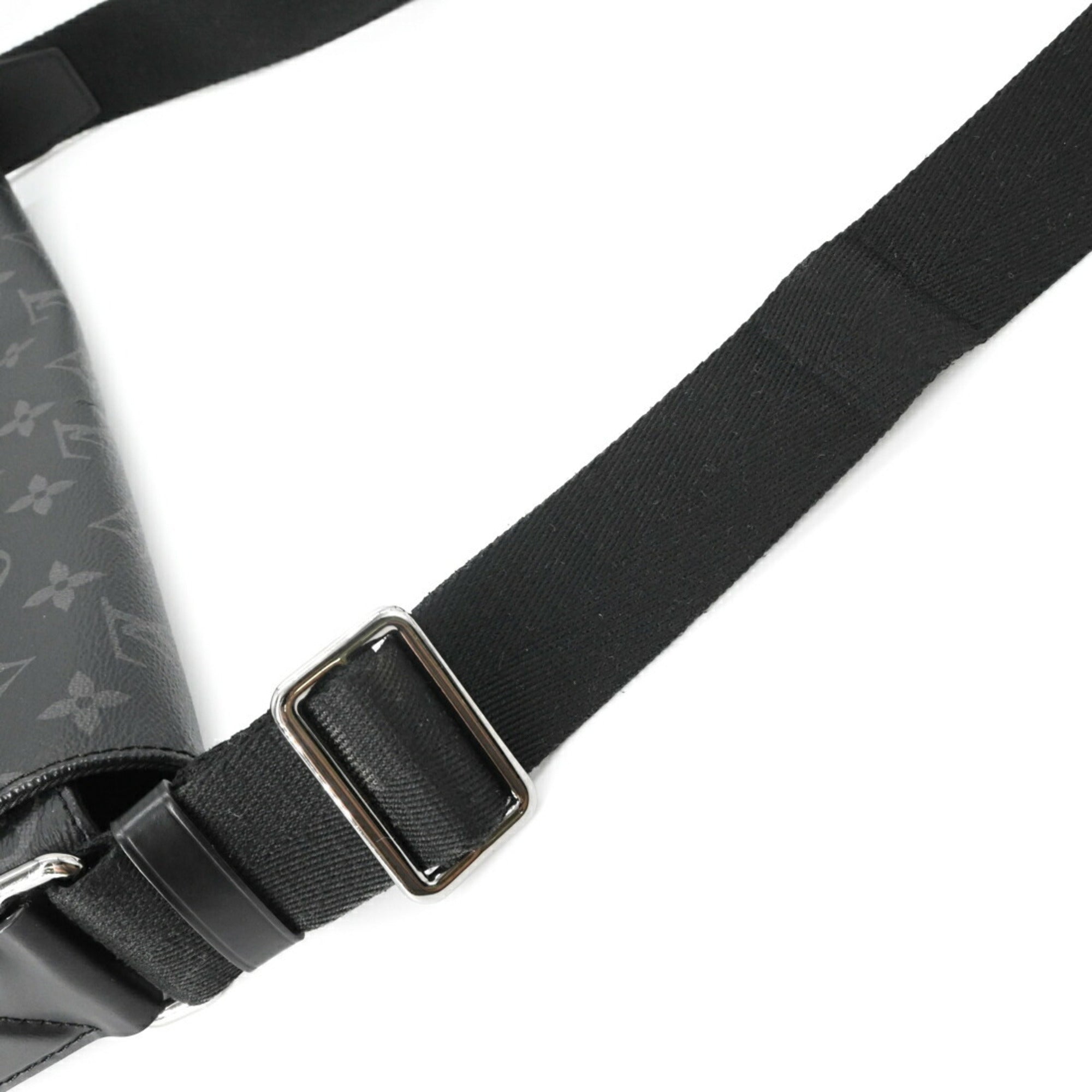 LOUIS VUITTON District MM NM Shoulder Bag, Monogram Eclipse, Black, Men's, M44001 — Like New