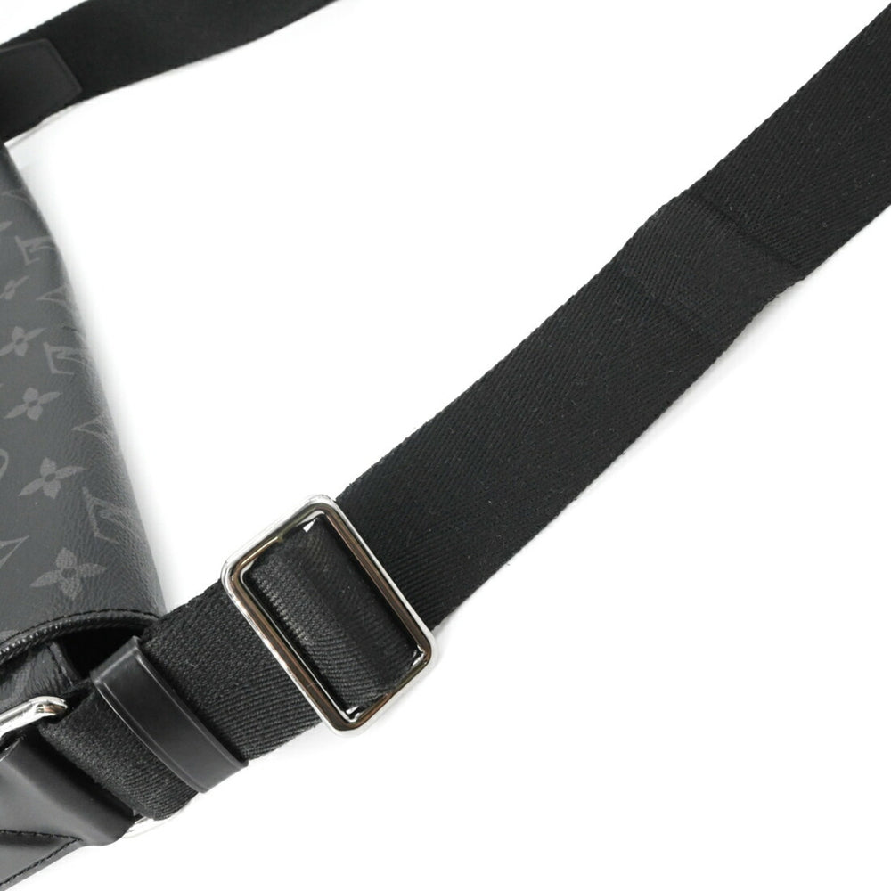 LOUIS VUITTON District MM NM Shoulder Bag, Monogram Eclipse, Black, Men's, M44001 — Like New