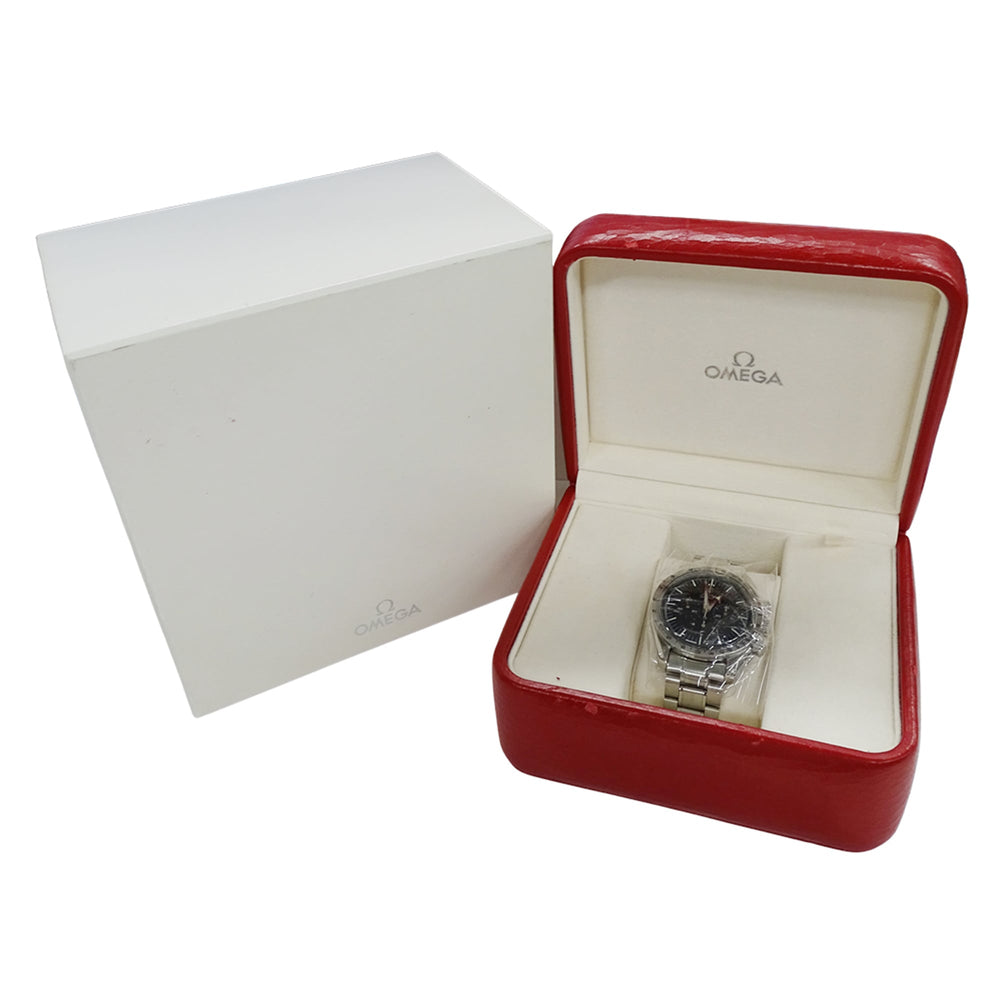 Omega Speedmaster First Replica 3594.50 Men's Watch, Brand Name, Chronograph, Manual Winding, Stainless Steel (SS), Silver, Black — Good