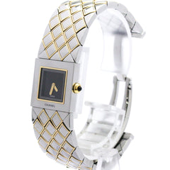 CHANEL Matelasse 18K Gold Steel Quartz Ladies Watch H0475 Polished — Very Good