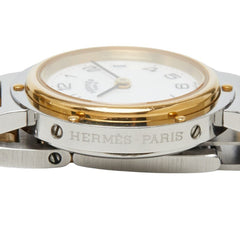 Hermes Clipper Watch CL3.240 Quartz White Dial Stainless Steel Women's HERMES — Good