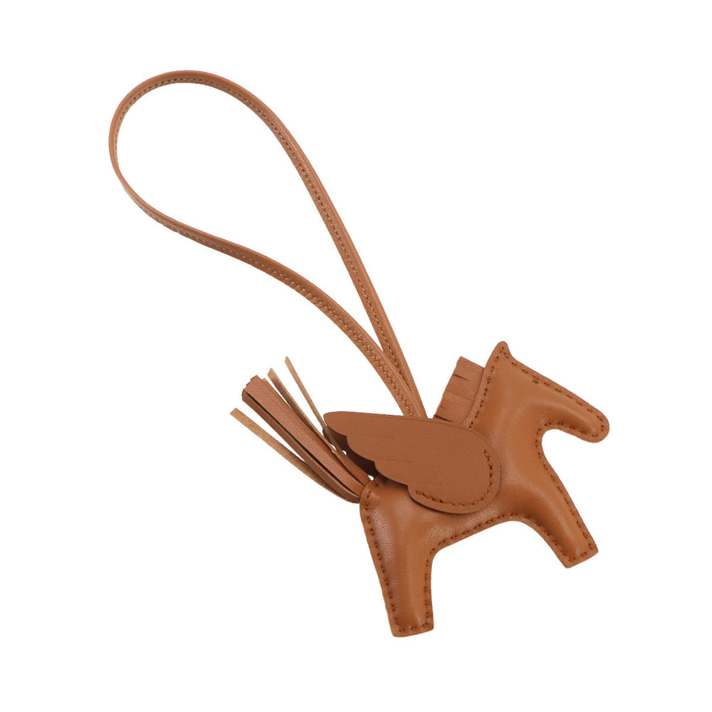Hermes Rodeo Pegasus PM Accessory Bag Charm, Agneau Milo Swift Leather, Gold Stamp, K Stamp — New - Store Return
