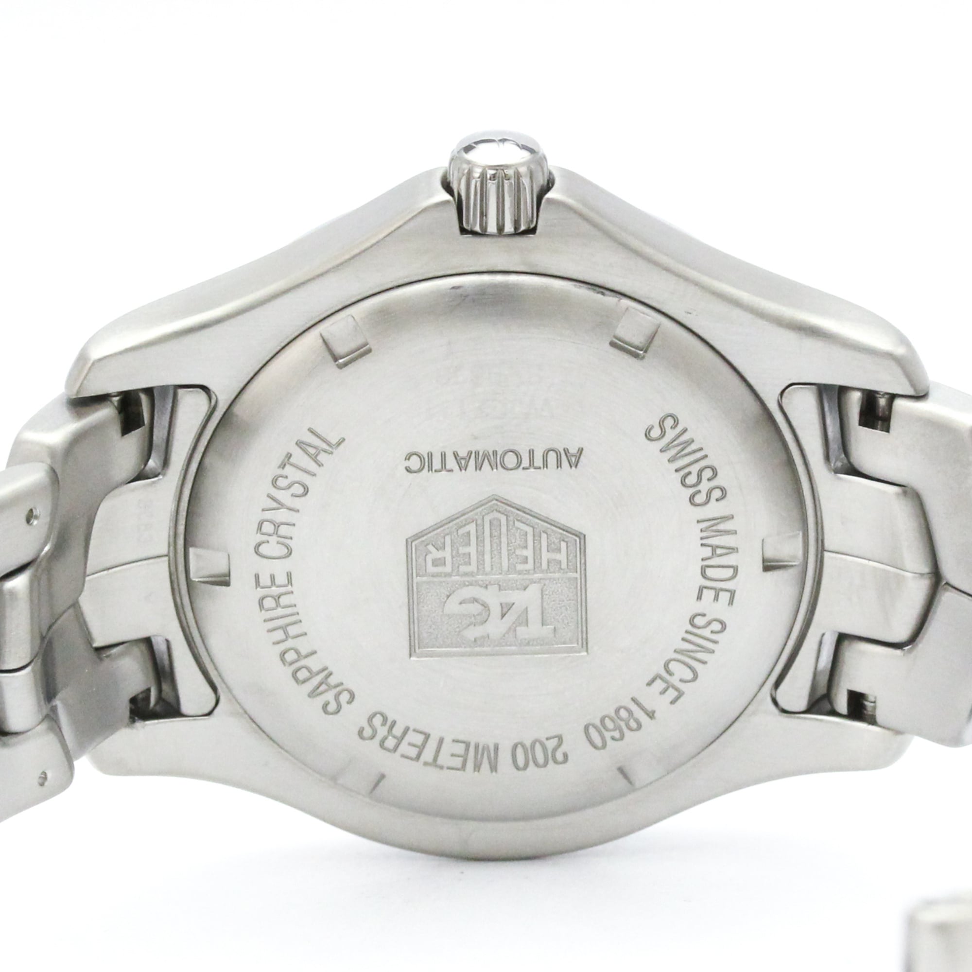 TAG HEUER Link Stainless Steel Automatic Mens Watch WJF2111 Polished — Very Good