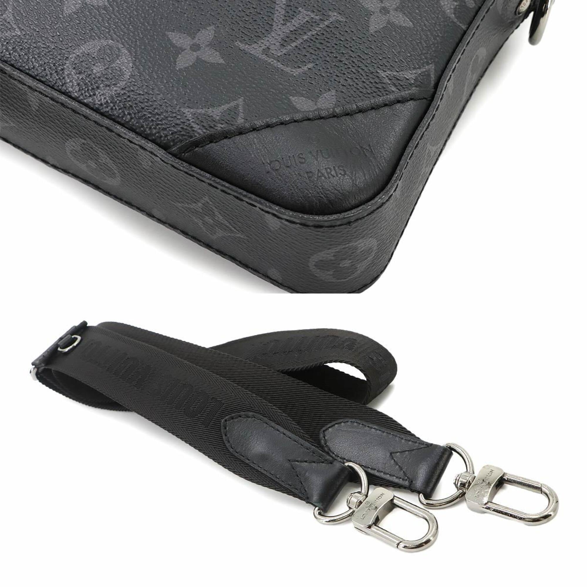 Louis Vuitton Monogram Eclipse Reverse Trio Shoulder Handbag M69443 Messenger — Like New
