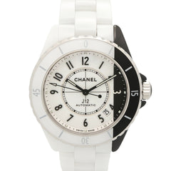 Chanel J12 Paradox Caliber 12.1 Watch, Ceramic, Men's, White/Black, H6515 — Very Good