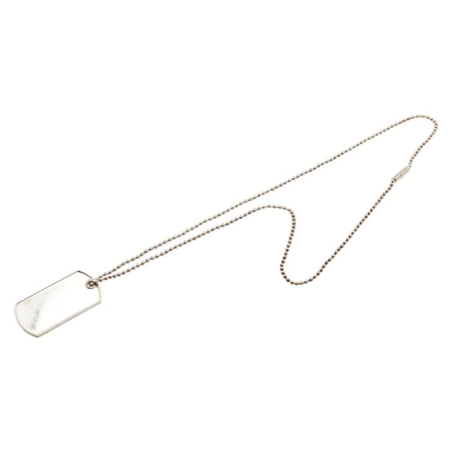 Gucci Dog Tag ID Necklace with Ball Chain, SV925 Silver, Women's