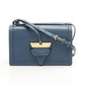 LOEWE Barcelona Shoulder Bag, Leather, Women's, Blue