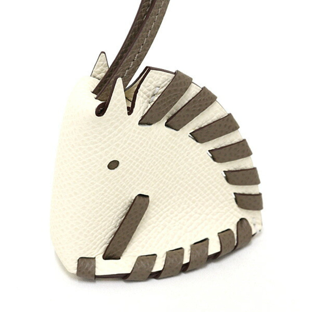 Hermes Charm Cheval Tresse Nata/Etoupe Epson Horse K Stamp Bag — Like New
