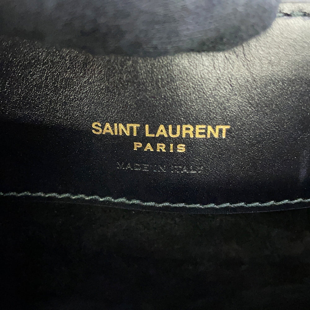 Yves Saint Laurent Saint Laurent Paris Handbag LE 37 Mini Bucket Bag Calf Leather 765870 SAINT LAURENT PARIS Black 2-way — Like New
