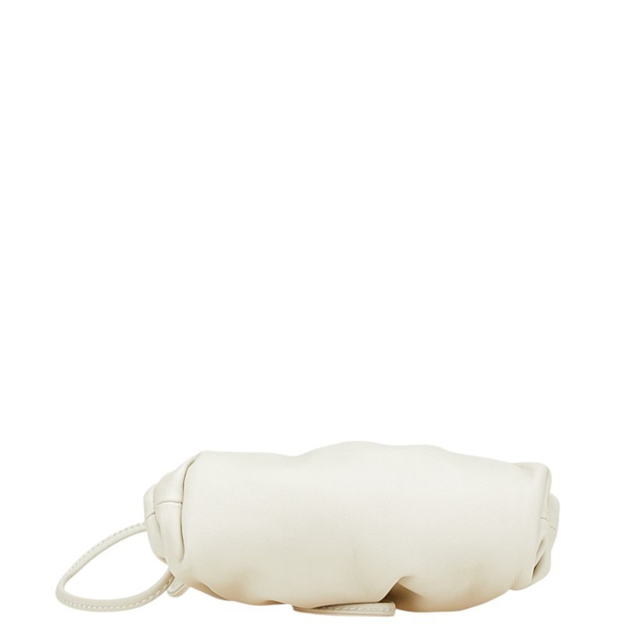 Bottega Veneta Mini The Pouch Shoulder Bag in Ivory Leather for Women