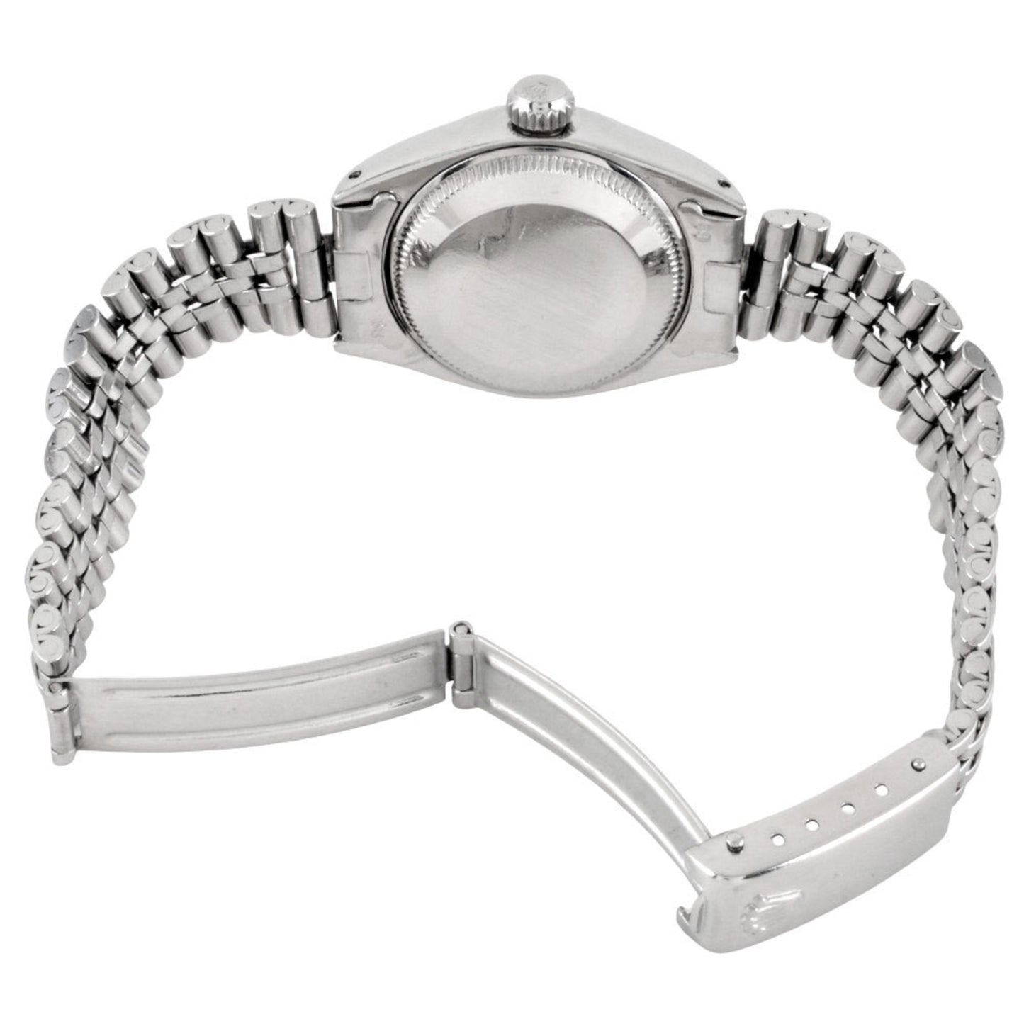 Rolex ROLEX 6917 Datejust 7-digit 40 series (circa 1974) Automatic wristwatch Silver dial Fluted bezel Ladies