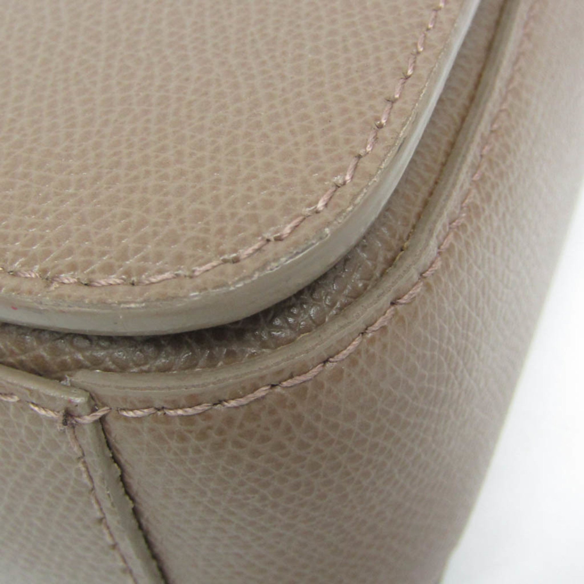 Furla Metropolis 00760475 Women's Leather Shoulder Bag Beige Brown