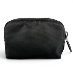 PRADA Re-Nylon Triangle Logo Cosmetic Pouch, Nylon Black, Made in Italy, Women's, with Box — Like New