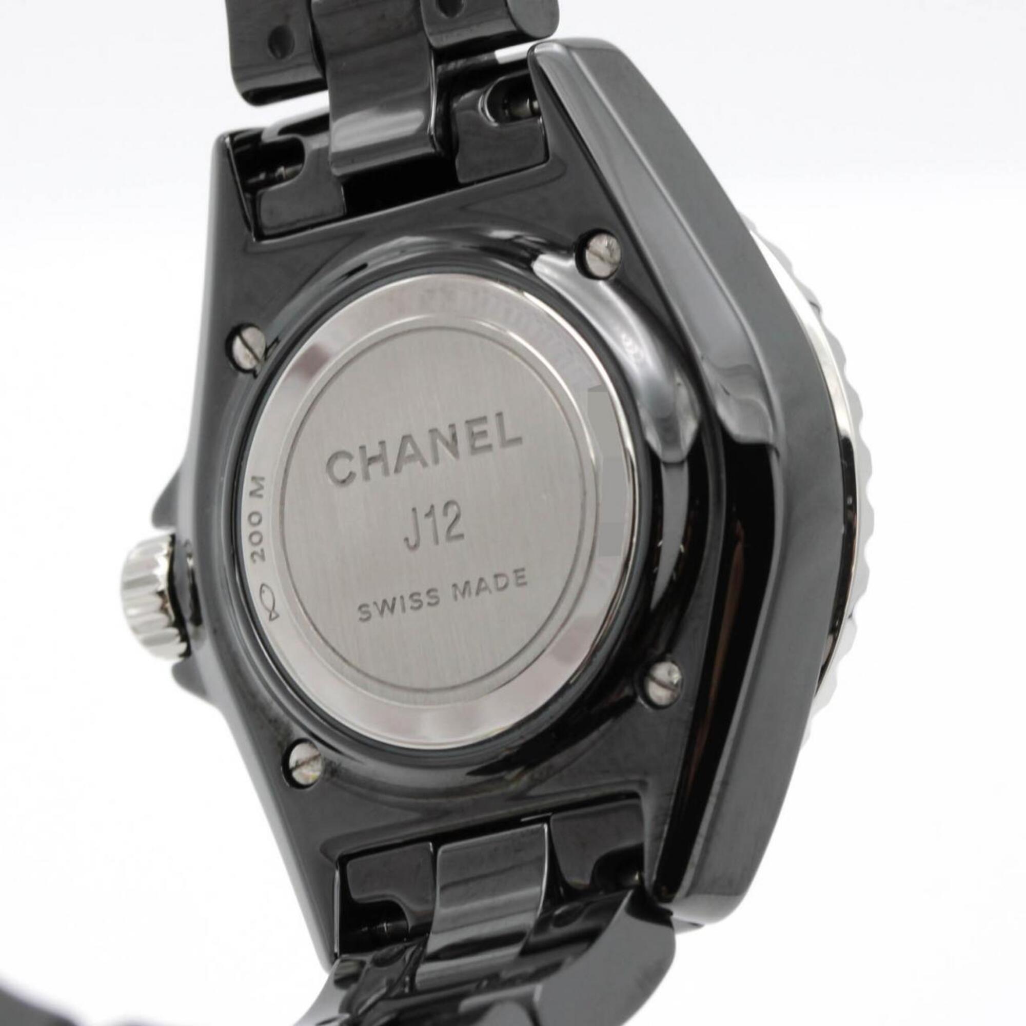 Chanel J12 Phantom 33mm Ceramic H6346 Quartz Watch — Very Good