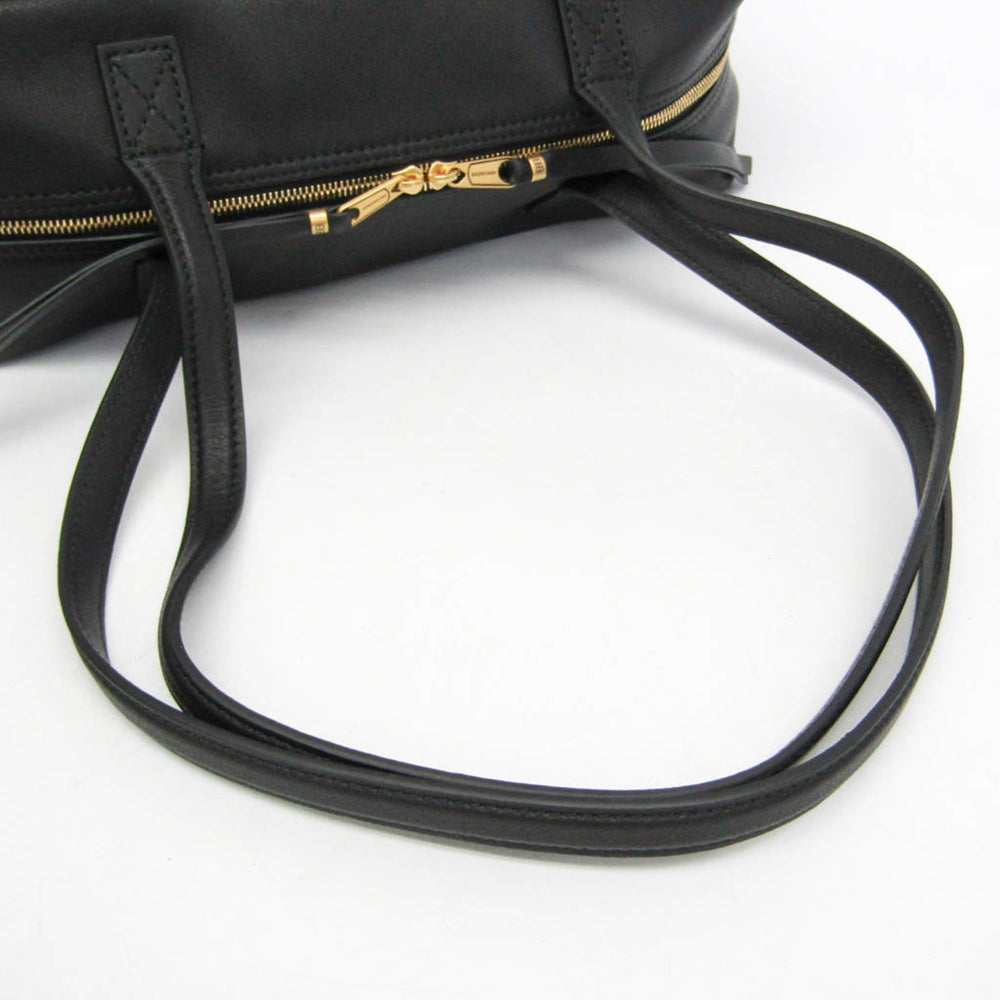 Balenciaga Carry Bowling Bag 826425 Women's Leather Handbag,Shoulder Bag Black — Like New
