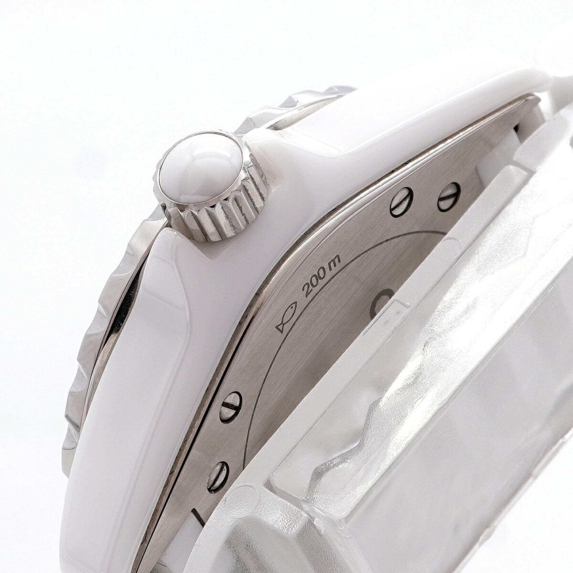 Chanel J12 8P Diamond H2422 White Dial Women's Watch — Good
