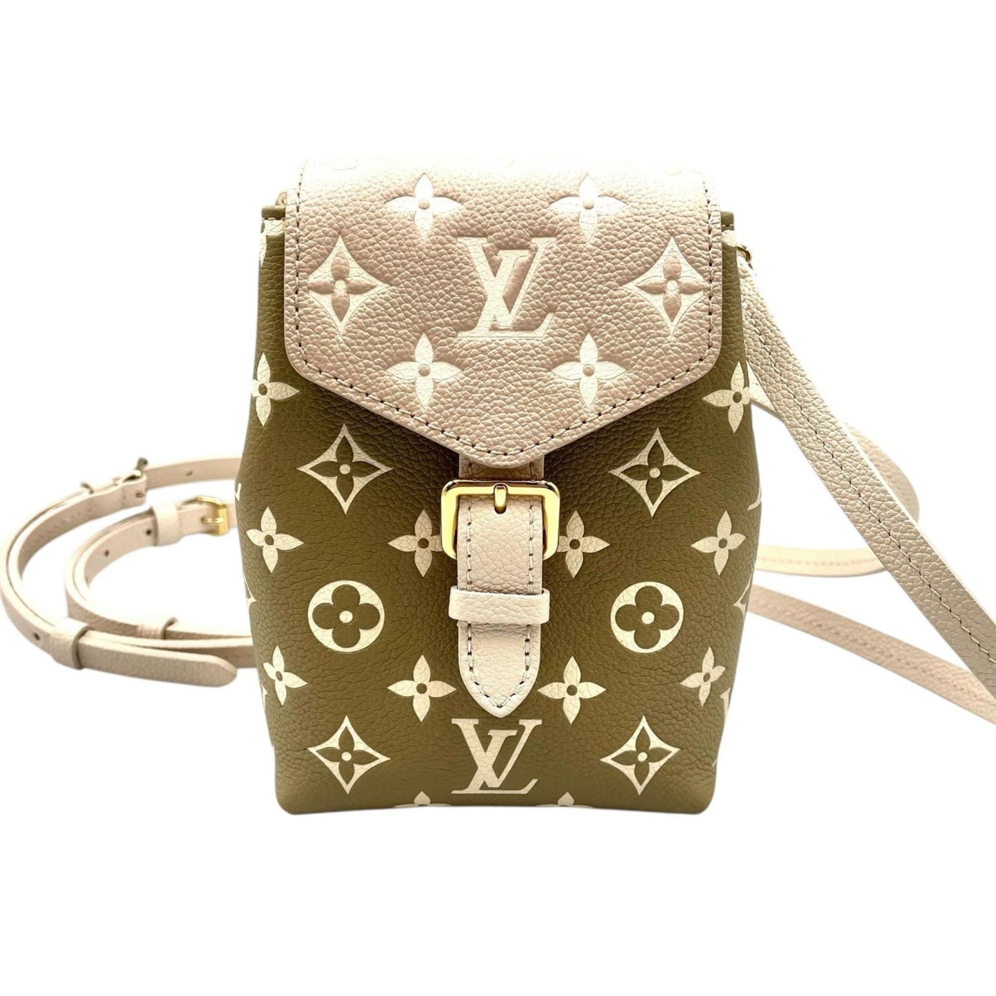 Louis Vuitton Tiny Backpack M81351 Monogram Empreinte Khaki/White Women's